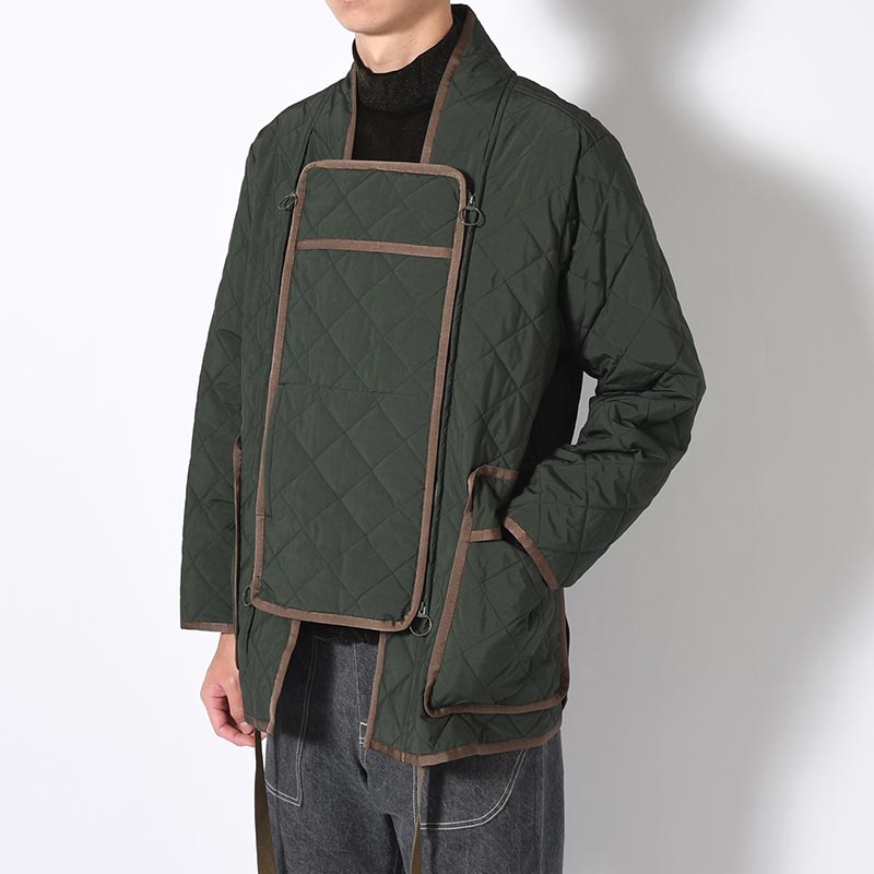 QULTING HANTEN JACKET -DEEP GREEN-