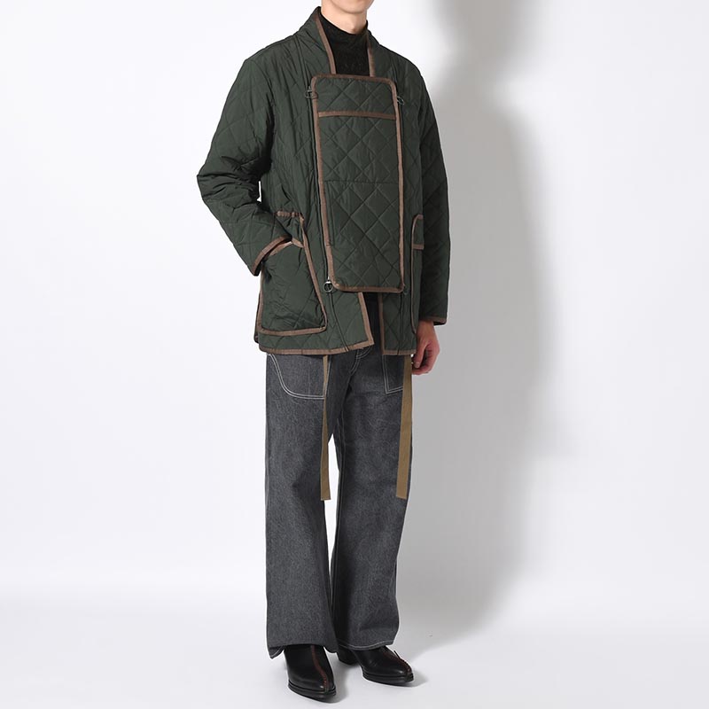 QULTING HANTEN JACKET -DEEP GREEN-