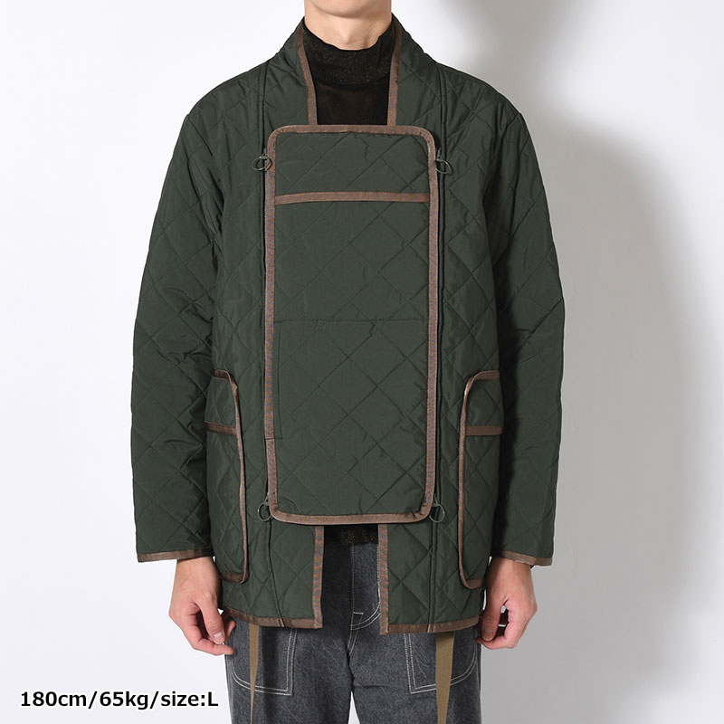 QULTING HANTEN JACKET -DEEP GREEN-