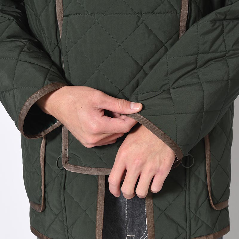 QULTING HANTEN JACKET -DEEP GREEN-