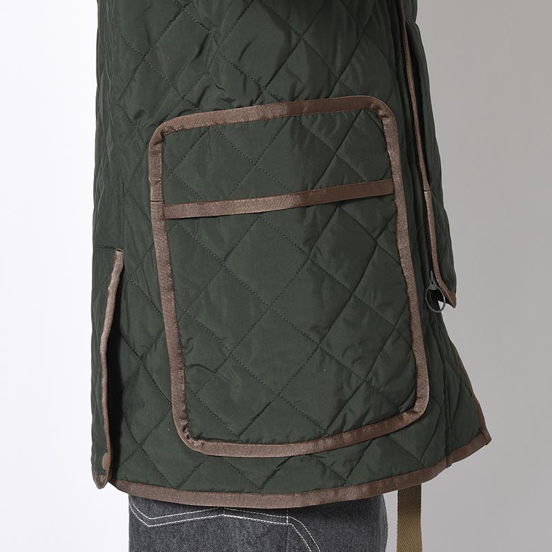 QULTING HANTEN JACKET -DEEP GREEN-