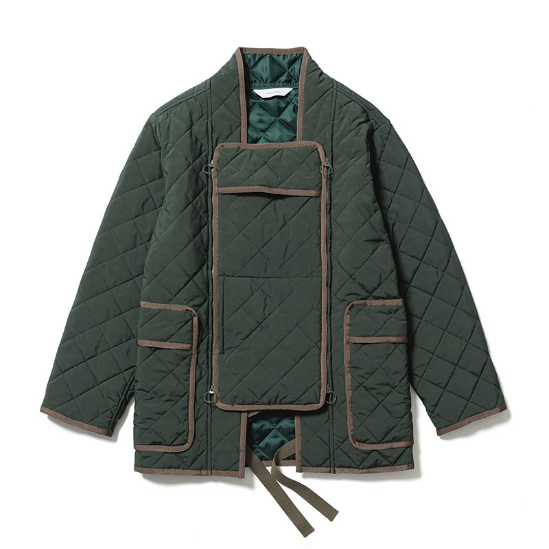 QULTING HANTEN JACKET -DEEP GREEN-