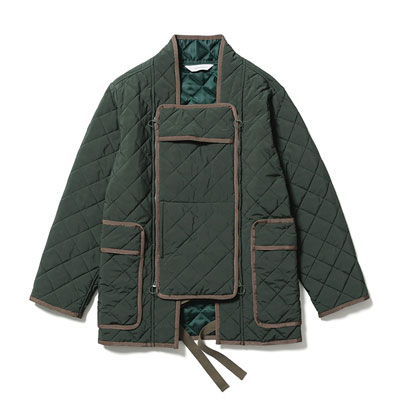 QULTING HANTEN JACKET -DEEP GREEN-