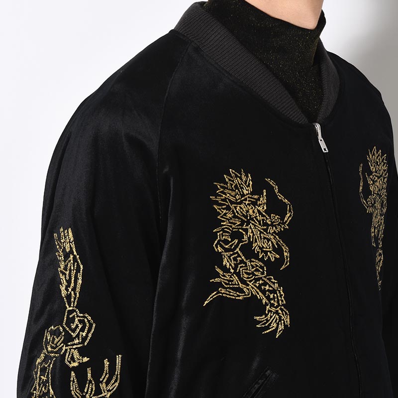 "EASTEND DRAGON" SOUVENIR JACKET -BLACK×BLACK-