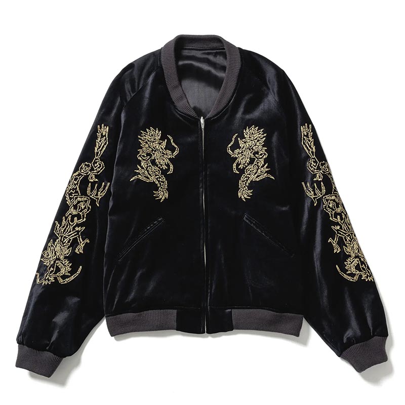 "EASTEND DRAGON" SOUVENIR JACKET -BLACK×BLACK-