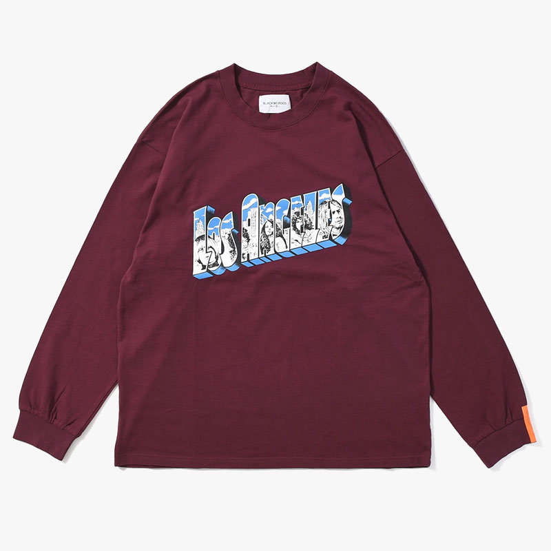 LosAngeles LS TEE -3.COLOR-(BURGUNDY)