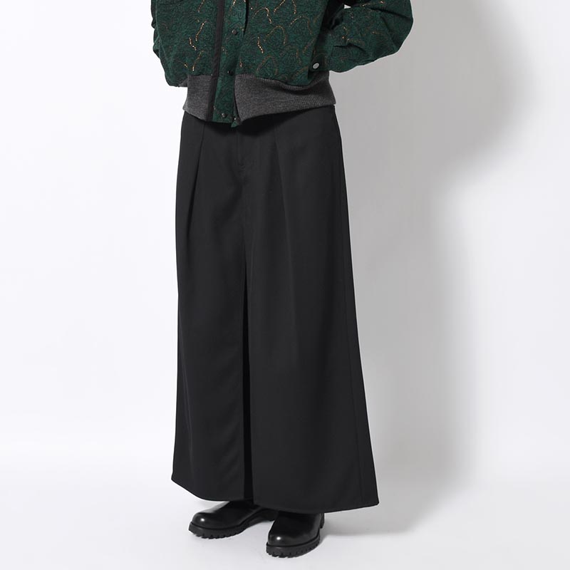 "HAKAMA" LAYERED PANTS -BLACK-