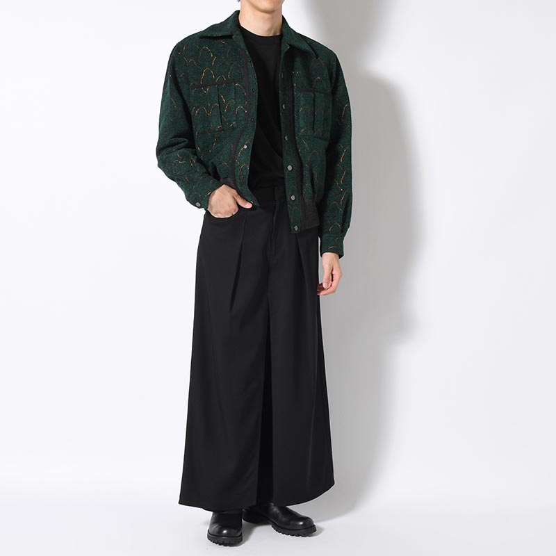 "HAKAMA" LAYERED PANTS -BLACK-