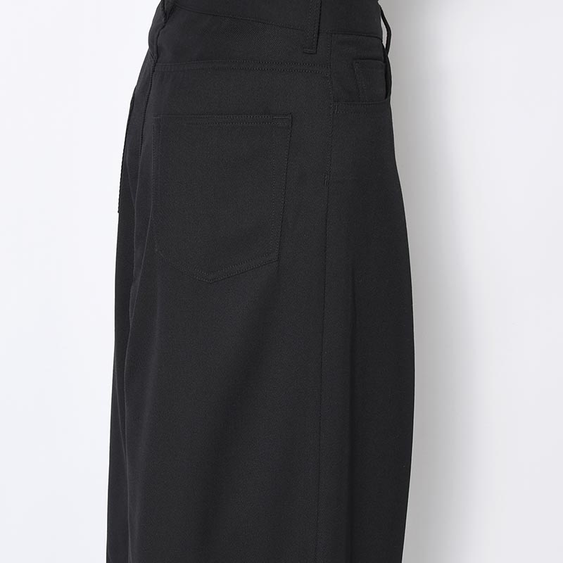 "HAKAMA" LAYERED PANTS -BLACK-