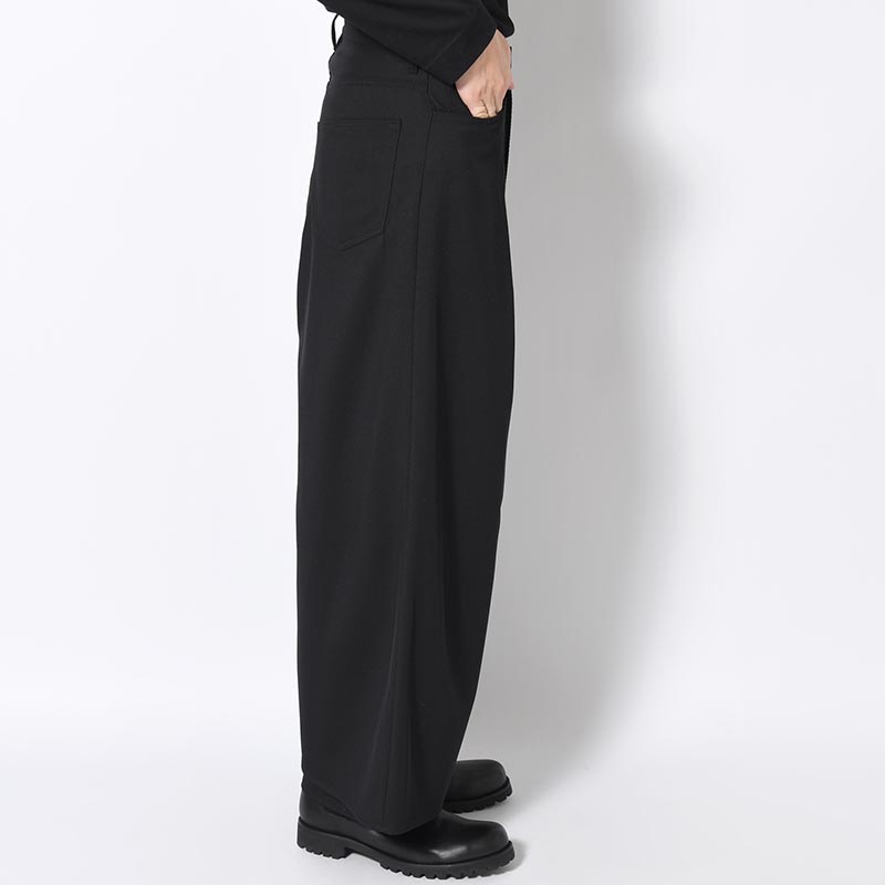 "HAKAMA" LAYERED PANTS -BLACK-