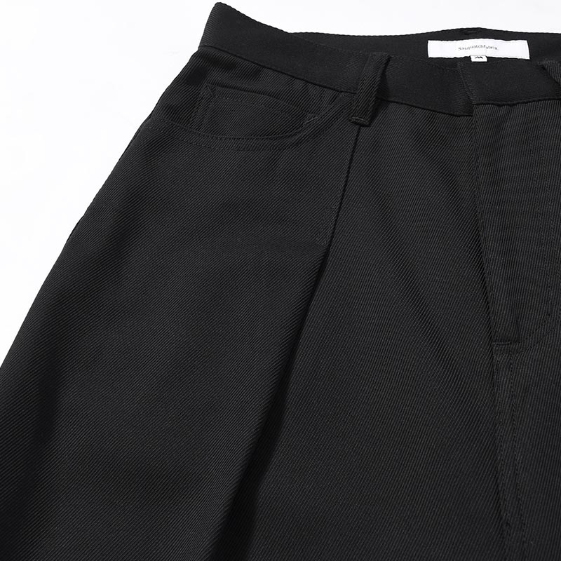 "HAKAMA" LAYERED PANTS -BLACK-