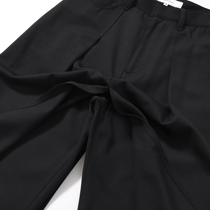 "HAKAMA" LAYERED PANTS -BLACK-