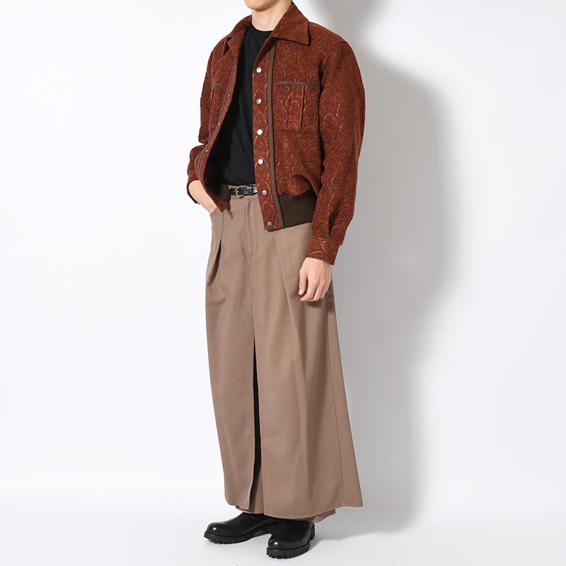 "HAKAMA" LAYERED PANTS -MOCHA-