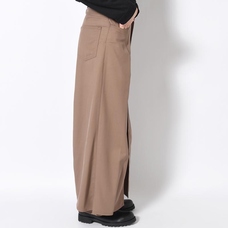 "HAKAMA" LAYERED PANTS -MOCHA-