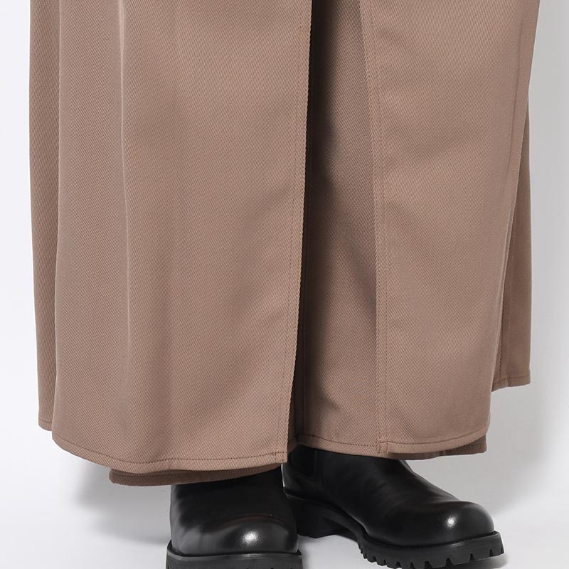 "HAKAMA" LAYERED PANTS -MOCHA-