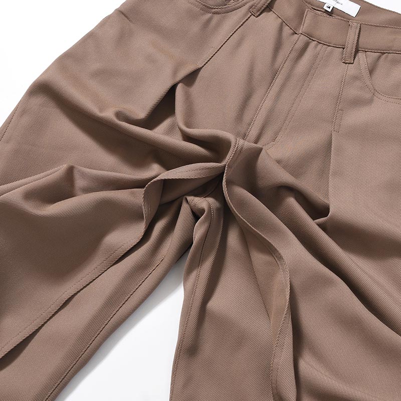 "HAKAMA" LAYERED PANTS -MOCHA-