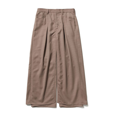 "HAKAMA" LAYERED PANTS -MOCHA-