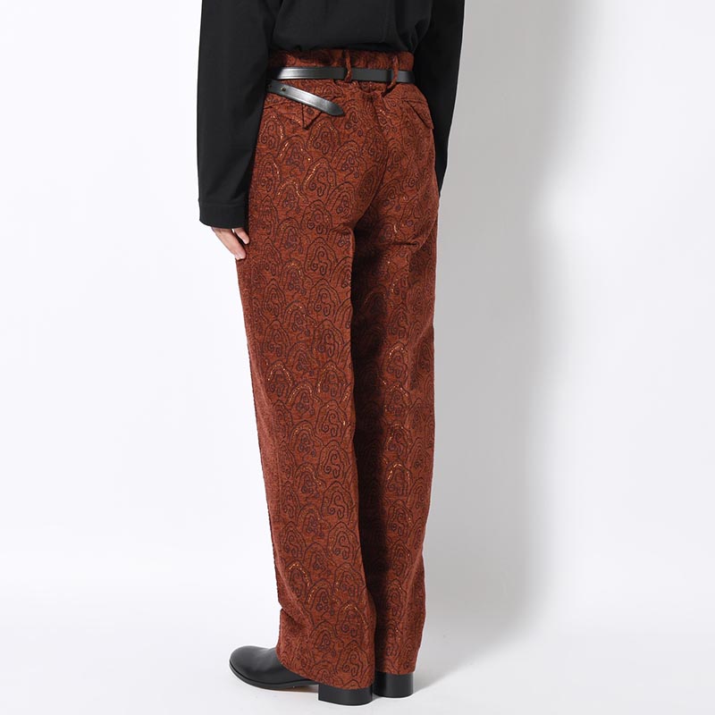 "SHUMISEN" JQ WIDE SLACKS -DARK BROWN-