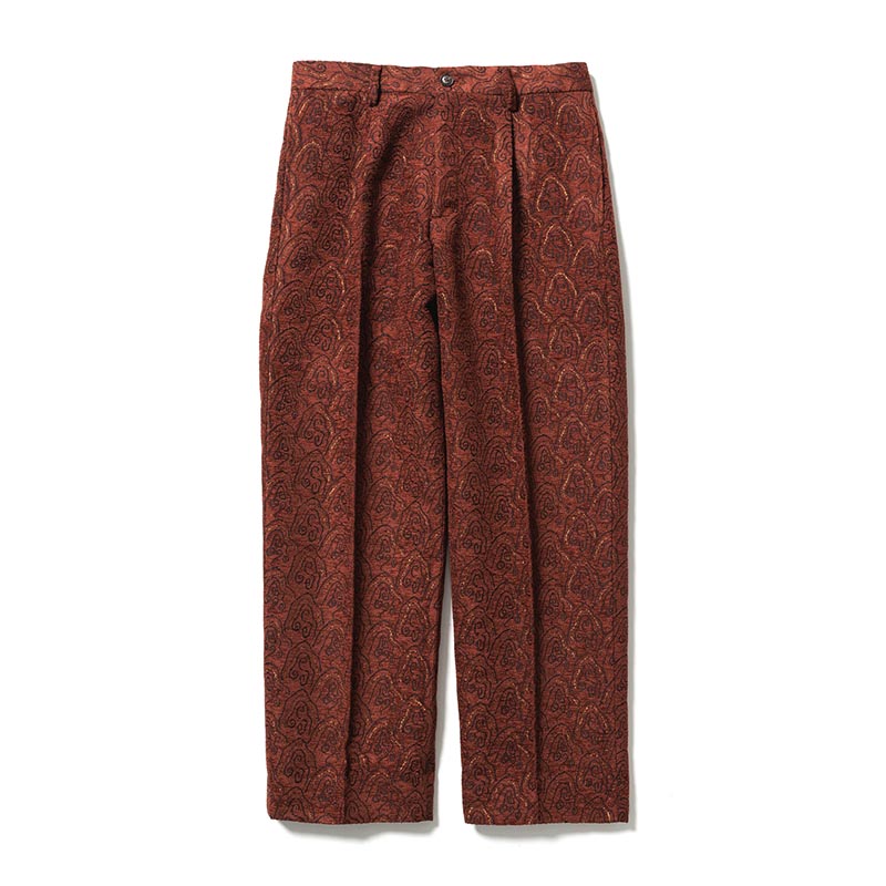 "SHUMISEN" JQ WIDE SLACKS -DARK BROWN-