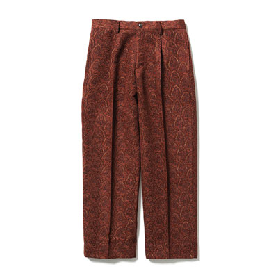 "SHUMISEN" JQ WIDE SLACKS -DARK BROWN-