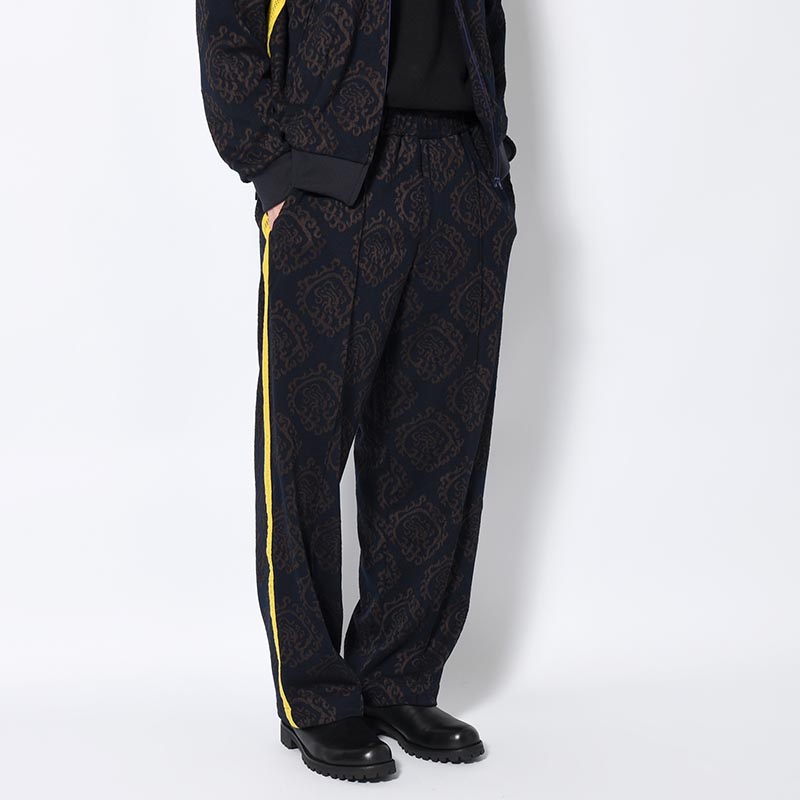 "CURLED UP DRAGON" TRACK PANTS -NAVY-