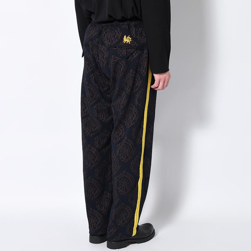 "CURLED UP DRAGON" TRACK PANTS -NAVY-