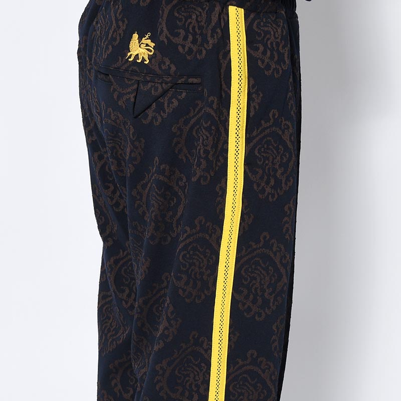 "CURLED UP DRAGON" TRACK PANTS -NAVY-