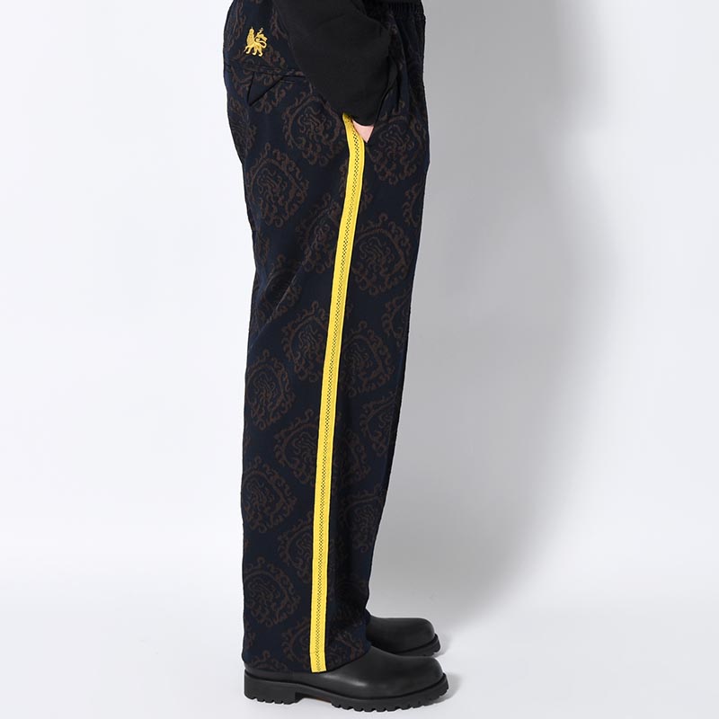 "CURLED UP DRAGON" TRACK PANTS -NAVY-