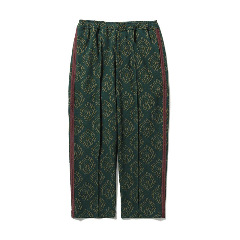 "CURLED UP DRAGON" TRACK PANTS -DARK GREEN-