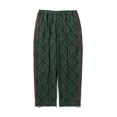 "CURLED UP DRAGON" TRACK PANTS -DARK GREEN-