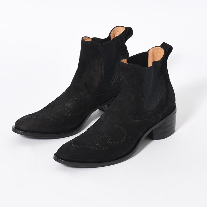 WESTERN BOOTS -BLACK-