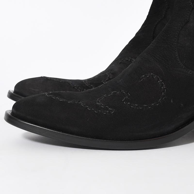 WESTERN BOOTS -BLACK-