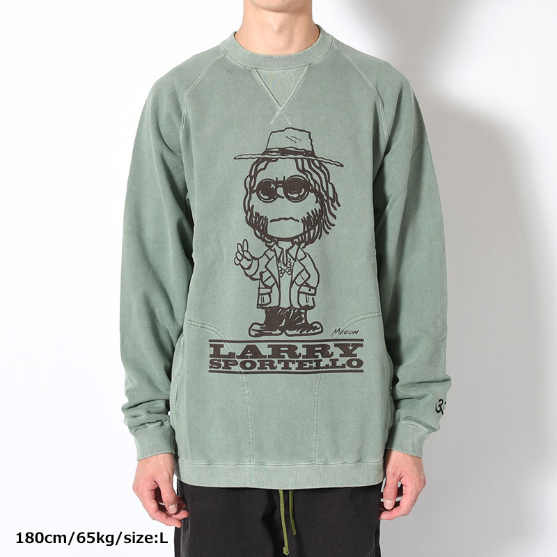 CREWNECK SWEAT SHIRT -GREEN-