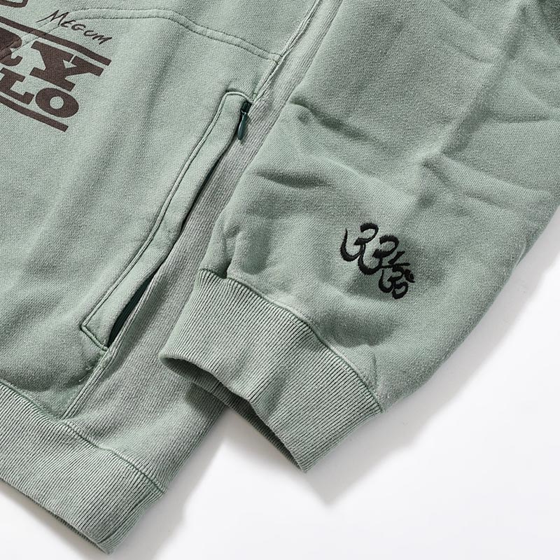 CREWNECK SWEAT SHIRT -GREEN-