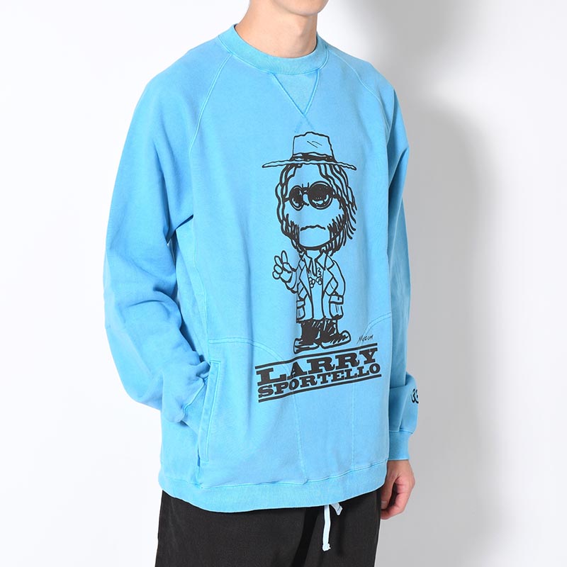 CREWNECK SWEAT SHIRT -BLUE-