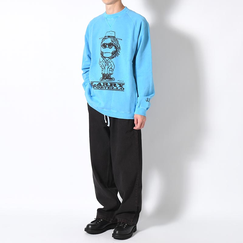 CREWNECK SWEAT SHIRT -BLUE-