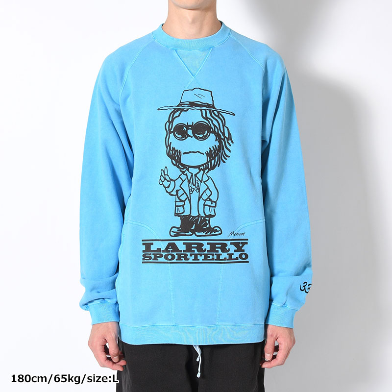 CREWNECK SWEAT SHIRT -BLUE-