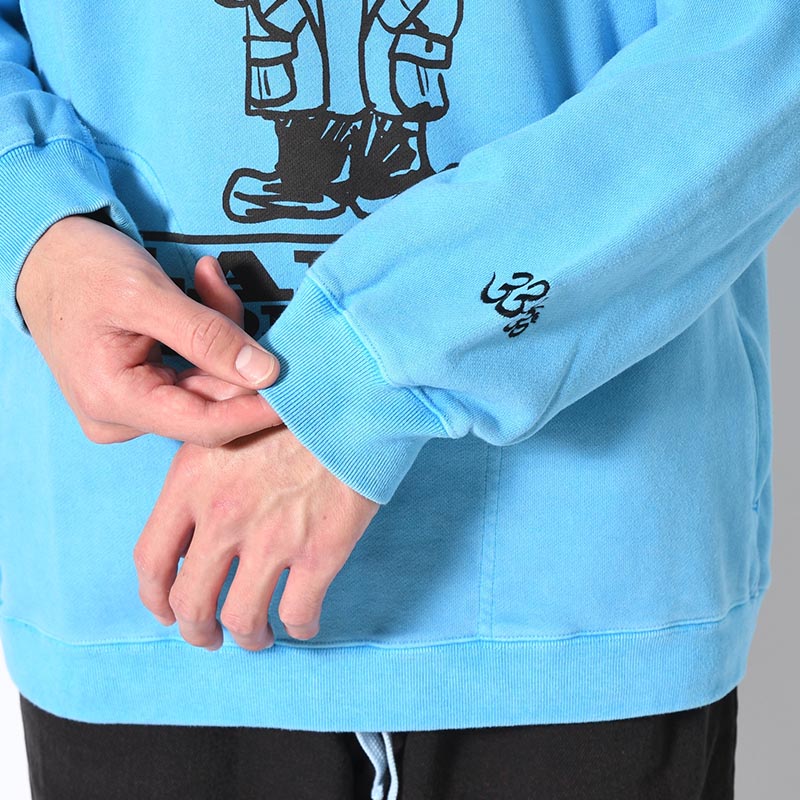 CREWNECK SWEAT SHIRT -BLUE-