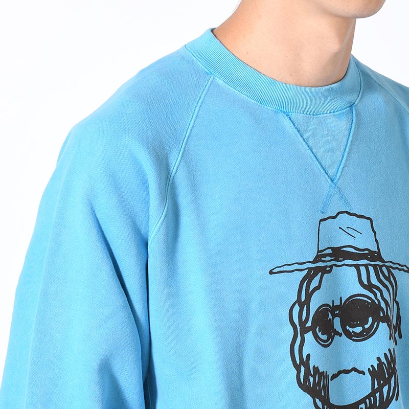 CREWNECK SWEAT SHIRT -BLUE-