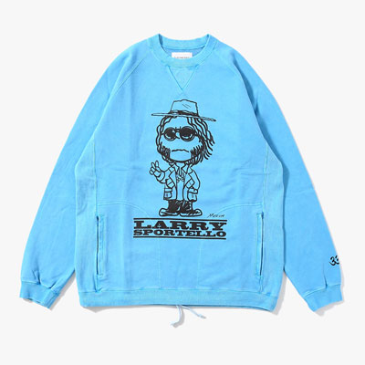 CREWNECK SWEAT SHIRT -BLUE-