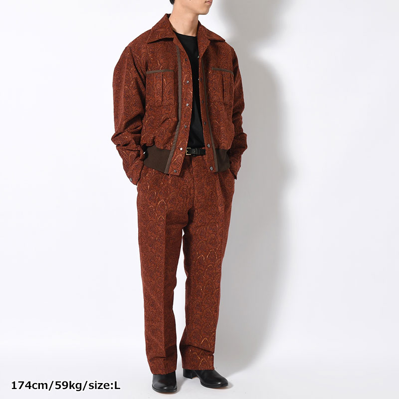 "SHUMISEN" JQ RIB SHIRTS JACKET -DARK BROWN-