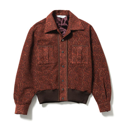 "SHUMISEN" JQ RIB SHIRTS JACKET -DARK BROWN-