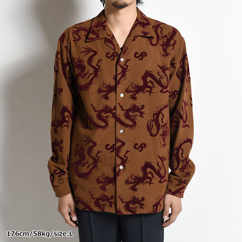 "FLYING DRAGON" OC SHIRT -BROWN-