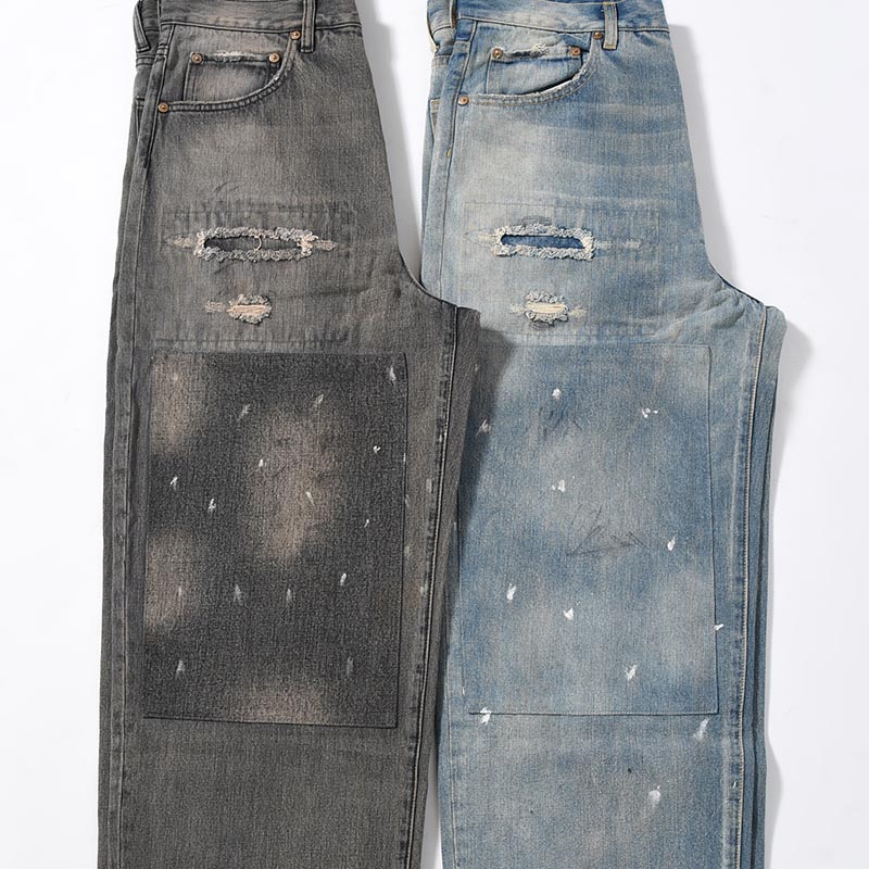 BORO DENIM PANTS -2.COLOR-