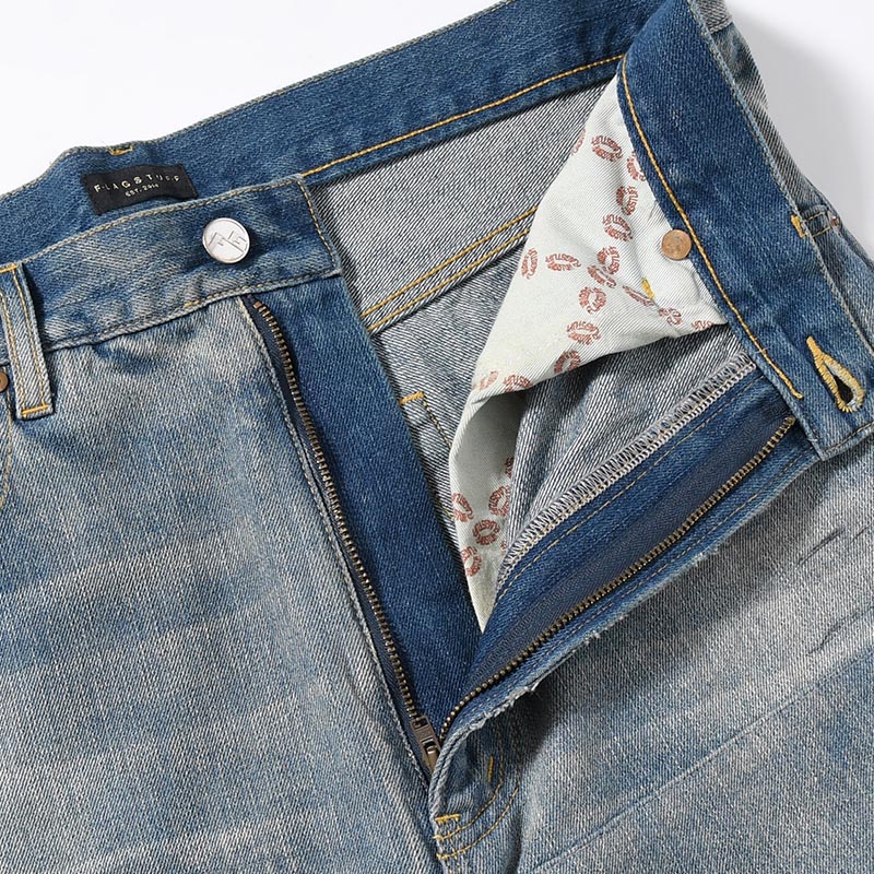 BORO DENIM PANTS -2.COLOR-