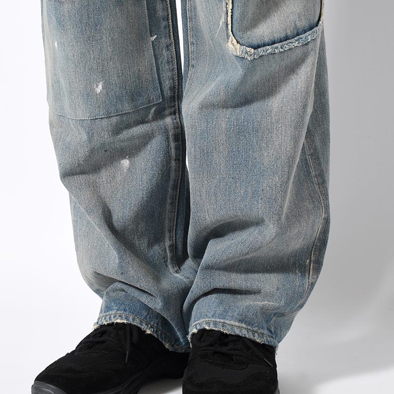 BORO DENIM PANTS -2.COLOR-