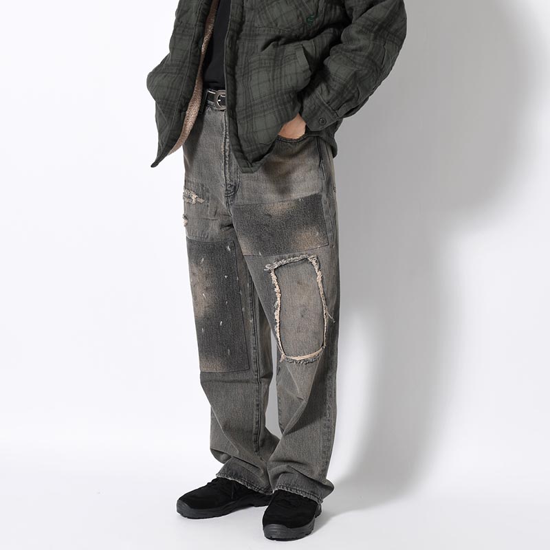 BORO DENIM PANTS -2.COLOR-