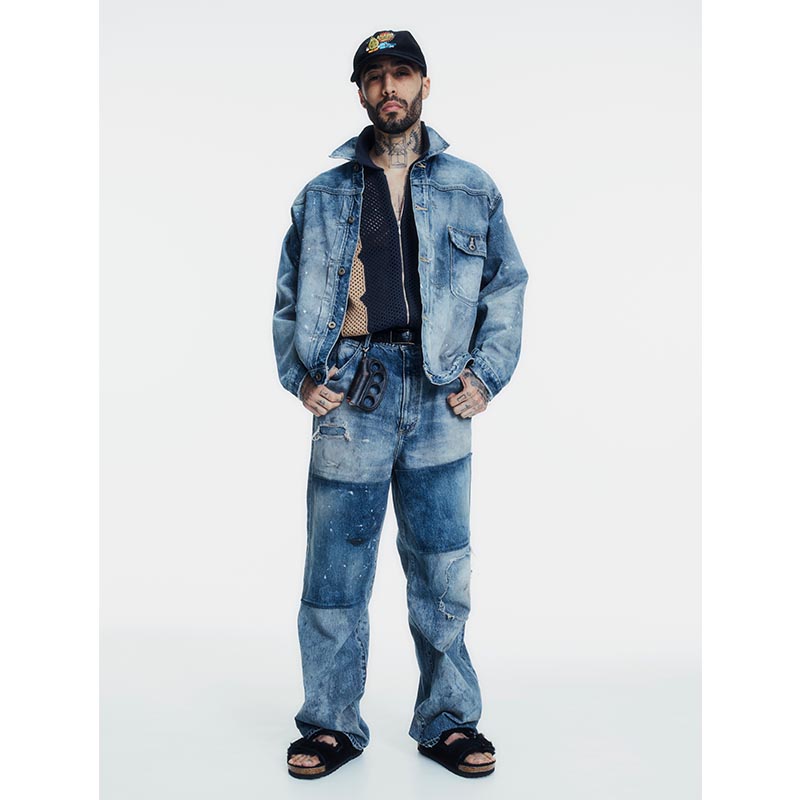 BORO DENIM PANTS -2.COLOR-