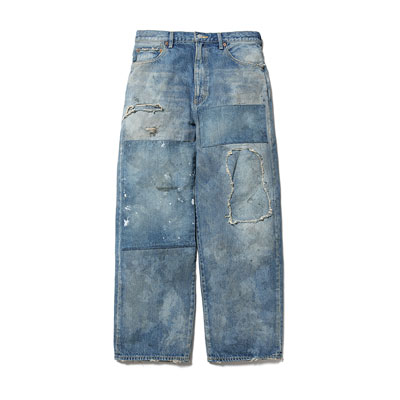 BORO DENIM PANTS -2.COLOR-