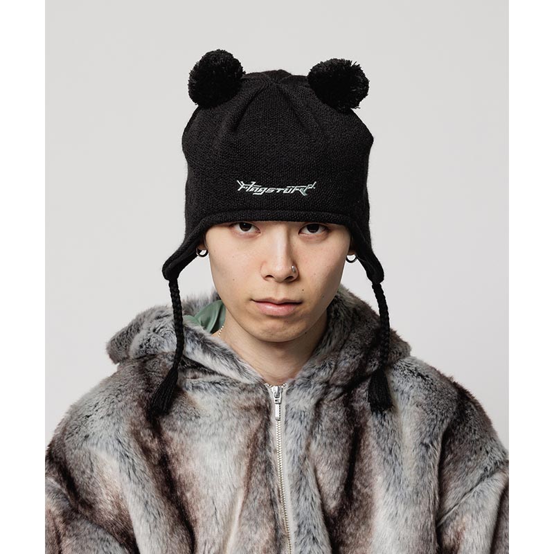 MOUSE KNIT CAP -BLACK-